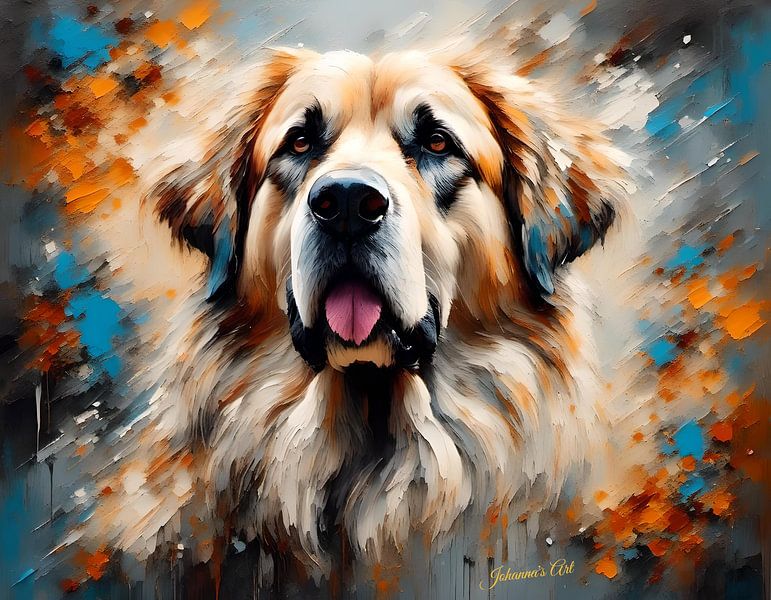 Dog Art - Anatolian Shepherd dog 1 by Johannas Art Creations