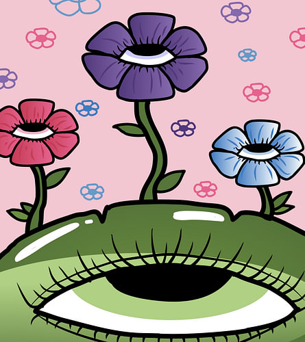 Pastell-Augen-Garten