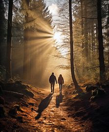 Waldspaziergang zum Sonnenaufgang