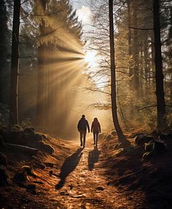 Waldspaziergang zum Sonnenaufgang
