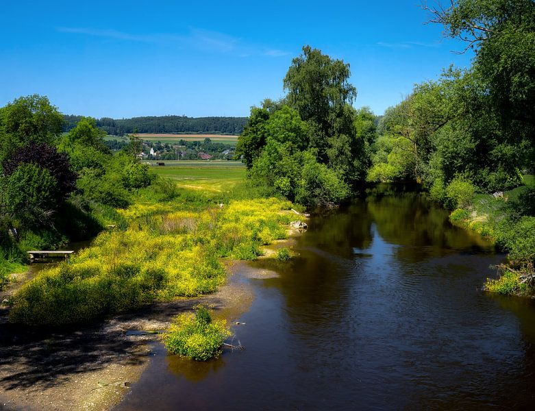 Idyllic natural landscape on the Altmühl river by ManfredFotos