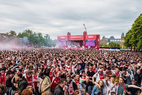Huldiging landskampioen Ajax in Amsterdam