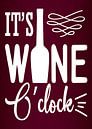 Het is tijd voor wijn! Grape Juice Lover Grappig Geschenk | Geweldige Muur Decoratie van Millennial Prints thumbnail