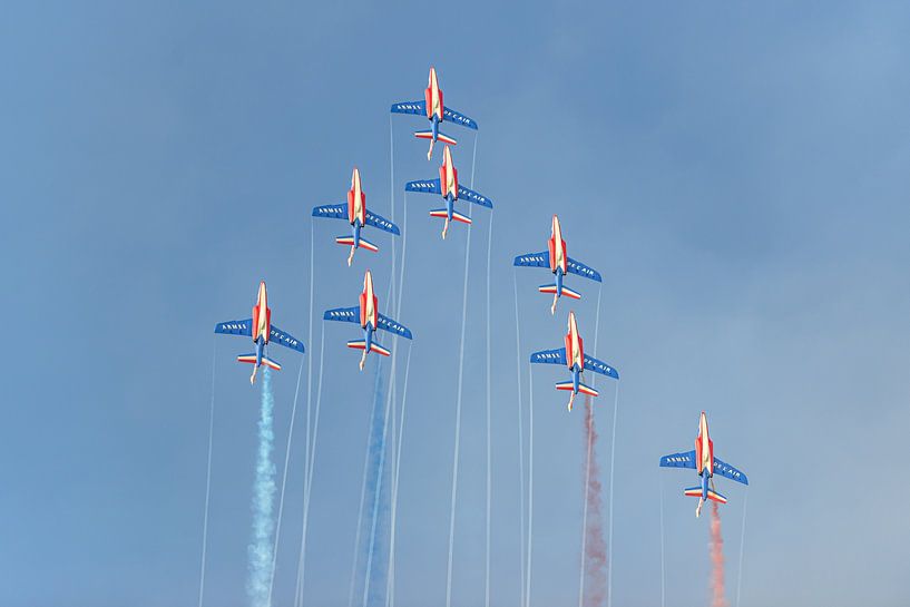 La Patrouille de France en action pendant AIR14. par Jaap van den Berg
