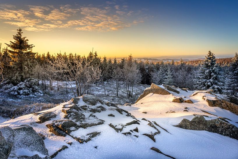 Uitzicht op de zuidelijke Harz van Steffen Henze