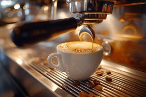 eine Tasse Kaffee oder Cappuccino