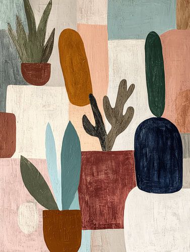 Stillleben, Bohemian Style in Erdtönen