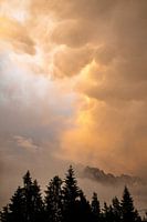 Thunderstorm cloud over the dolomites
