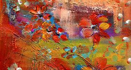 Flowers journey in Red von Claudia Gründler