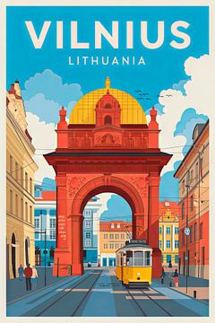 Vilnius, Litouwen van Poster Art Shop