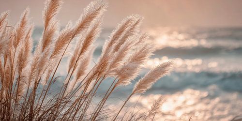 Pampagras in de pracht van de stilte