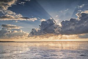 Sun behind the clouds