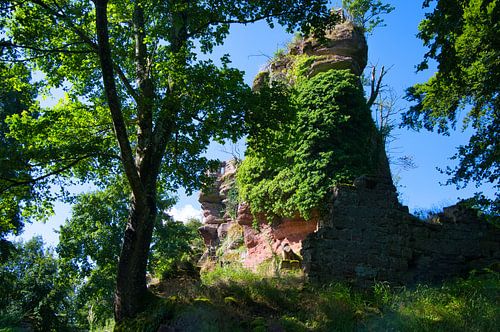 Kasteelruïne Ochsenstein in de Elzas