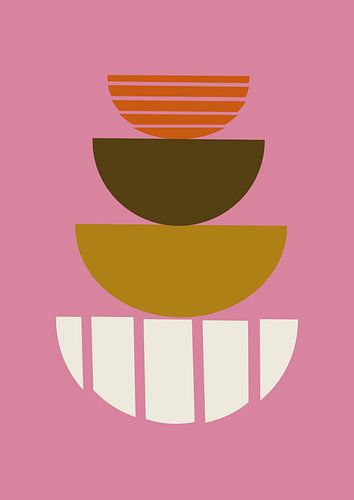 Minimalistische und abstrakte organische Formen, angesagter Stil