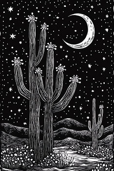 Cactus Moon I