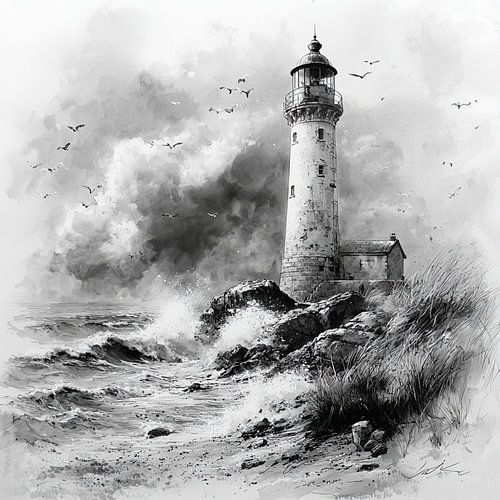 Lighthouse of sketch