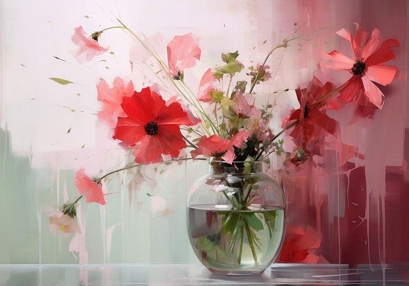 Rood Boeket van Color Square