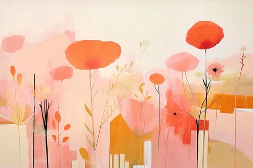 Playful Floral Splendour | Abstract Flowers