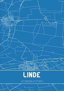 Blueprint | Carte | Linde (Drenthe) sur Rezona