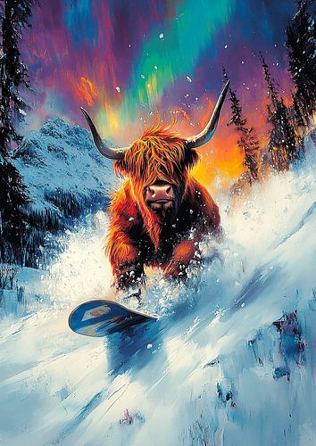 Schotse Hooglander Hoogland Koe