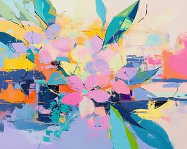 Modern Flowers by Abstract Painting