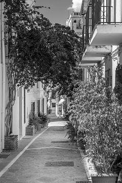 steegje in Marbella van Manfred Voss, Zwart-Wit Fotografie
