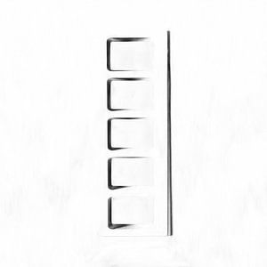 Abstrakter Minimalismus in Schwarz und Weiß