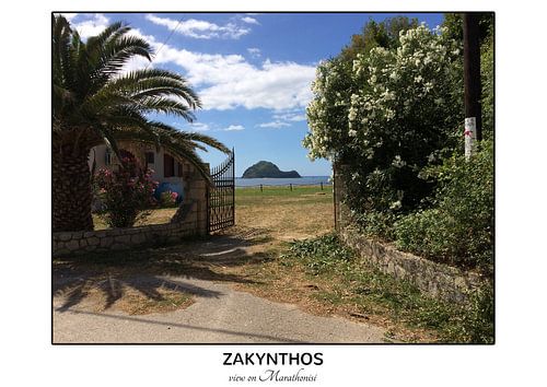 Zakynthos Blick auf Marathonisi