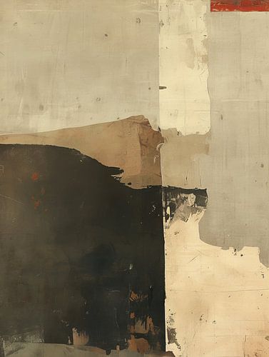 Abstrait moderne avec beige et noir