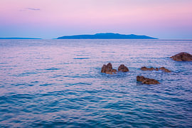 Insel Cres im Abendlicht von Martin Wasilewski