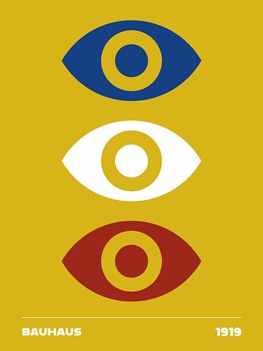 Augen - vom Bauhaus inspirierte Arbeit