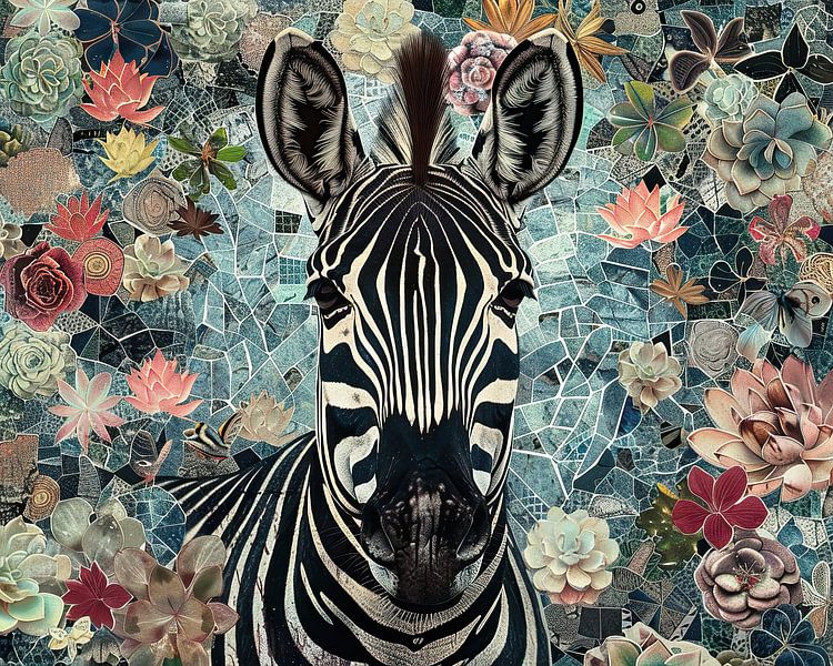 Zebraflora von Blickfänger Gemälde