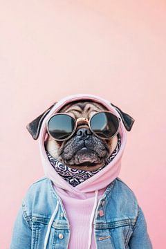 Pug by Poster Art Shop