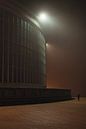 The Ostend casino-kursaal on a foggy evening by Rik Verslype thumbnail