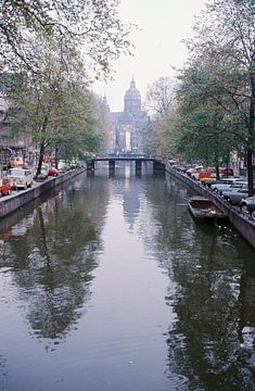 Vintage Amsterdam gracht 60s/70s van Jaap Ros