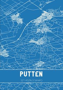 Blauwdruk | Landkaart | Putten (Gelderland) van Rezona