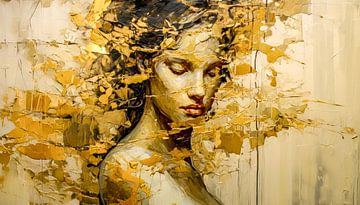 De gouden stilte van dromen van Klaus Tesching - Art-AI