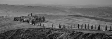 Monochrome Toskana im Format 6x17, Podere Baccoleno von Teun Ruijters