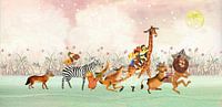 Animal parade with moon and stars by Studio POPPY thumbnail