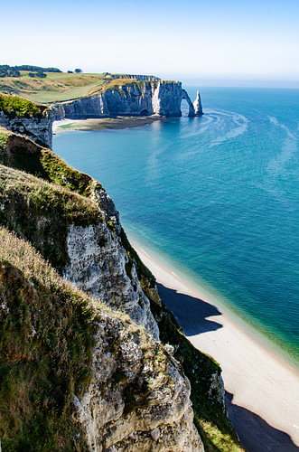 krijtrotsen van Etretat bij Normandië