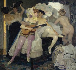 Leo Putz - Hinter Den Kulissen (Behind The Scenes) (1905)