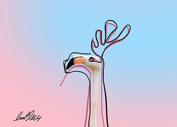 Flamingo von Murat Rey Art