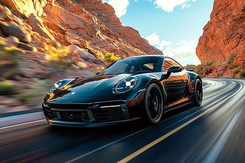 A black Porsche 911 GT3