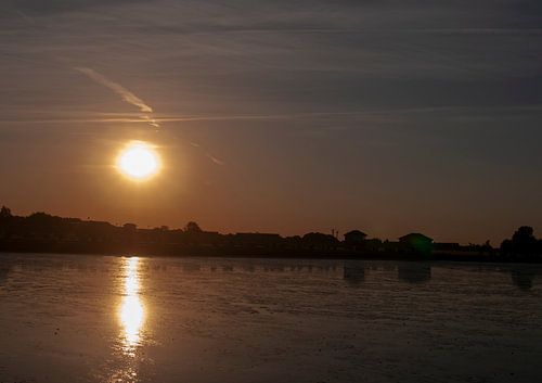 Sunset over Horumersiel lower saxony Germany
