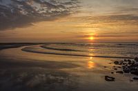 sunset on the beach