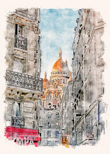 Paris Sacré-Cœur de Montmartre by Peter Roder