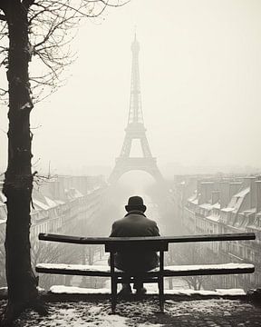 Uitzicht op de Eiffeltoren van Studio Allee