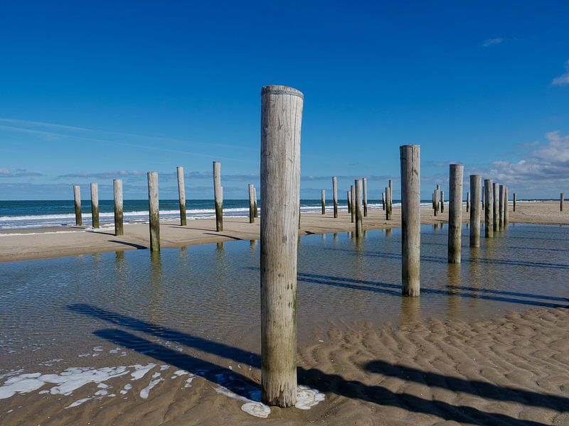 Pale Village Petten aan Zee by Karin Schijf
