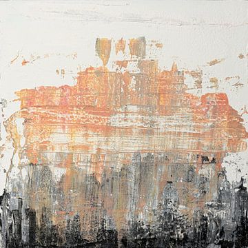 Abstract peach texture van Joske Kempink