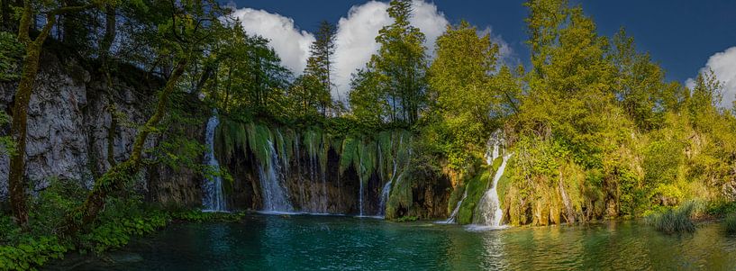 Parc national des lacs de Plitvice, Croatie. Photo panoramique par Gert Hilbink
